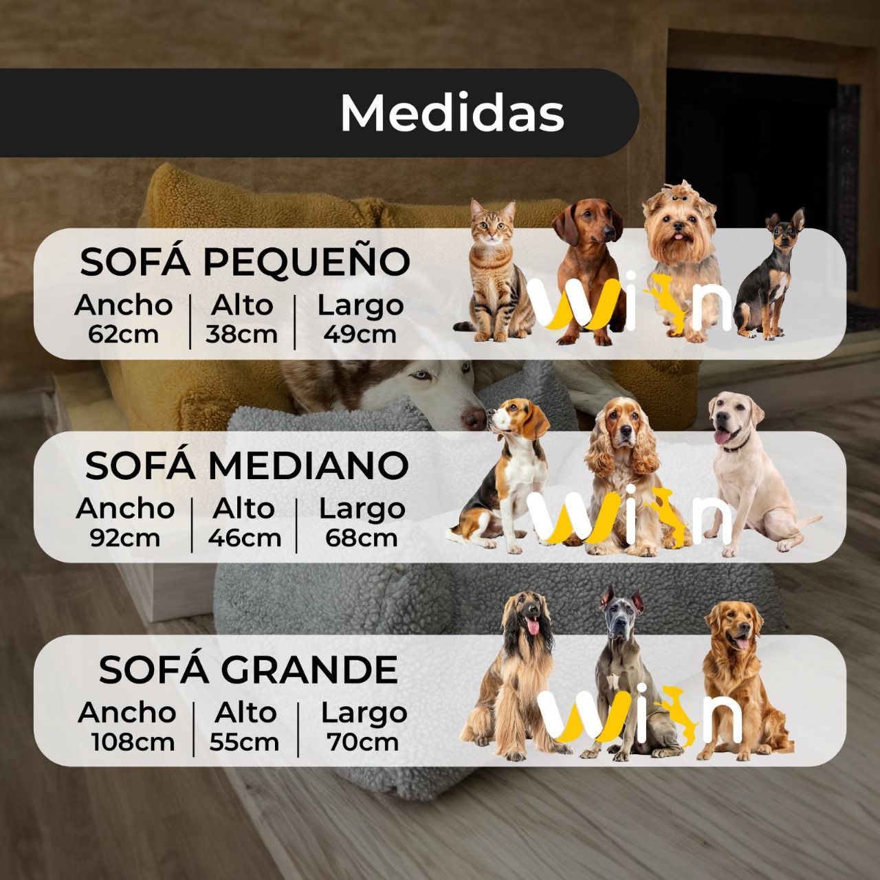 Sofá Antiestrés para Mascotas