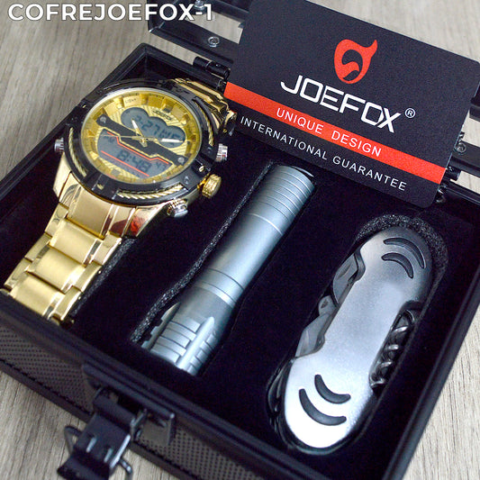 Cofre Reloj JoeFox - Linterna - Multiherramienta